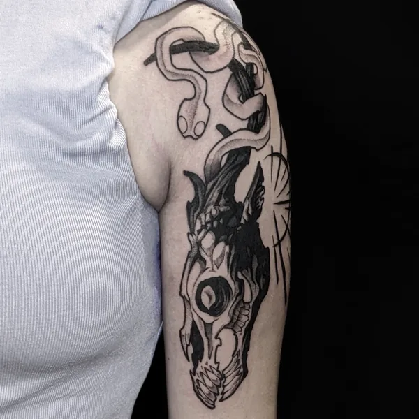 Tatouage illustratif réalisé par Ego, à Toulouse