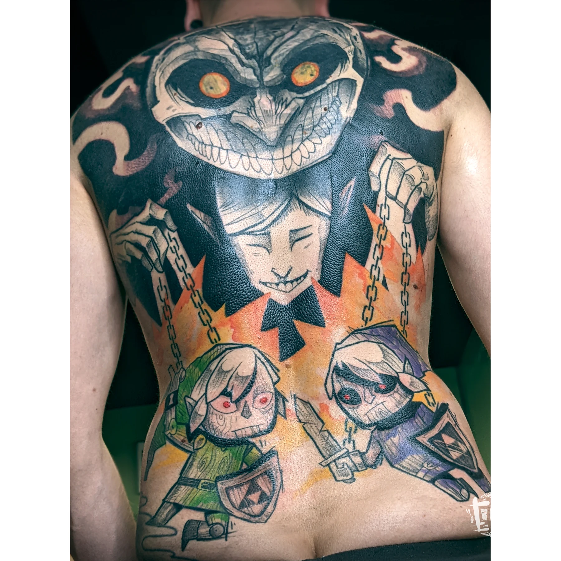 Tatouage illustratif réalisé par Ego, à Toulouse