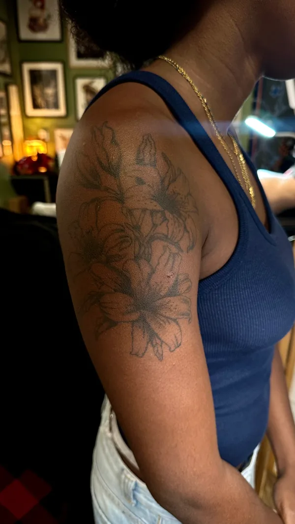 Tatouage japonais traditionnel réalisé par Elsa, à Toulouse