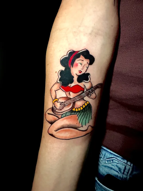Tatouage japonais traditionnel réalisé par Elsa, à Toulouse