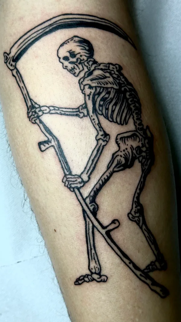 Tatouage japonais traditionnel réalisé par Elsa, à Toulouse