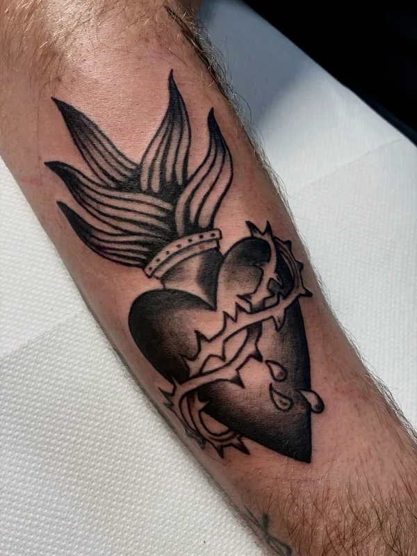 Tatouage japonais traditionnel réalisé par Elsa, à Toulouse
