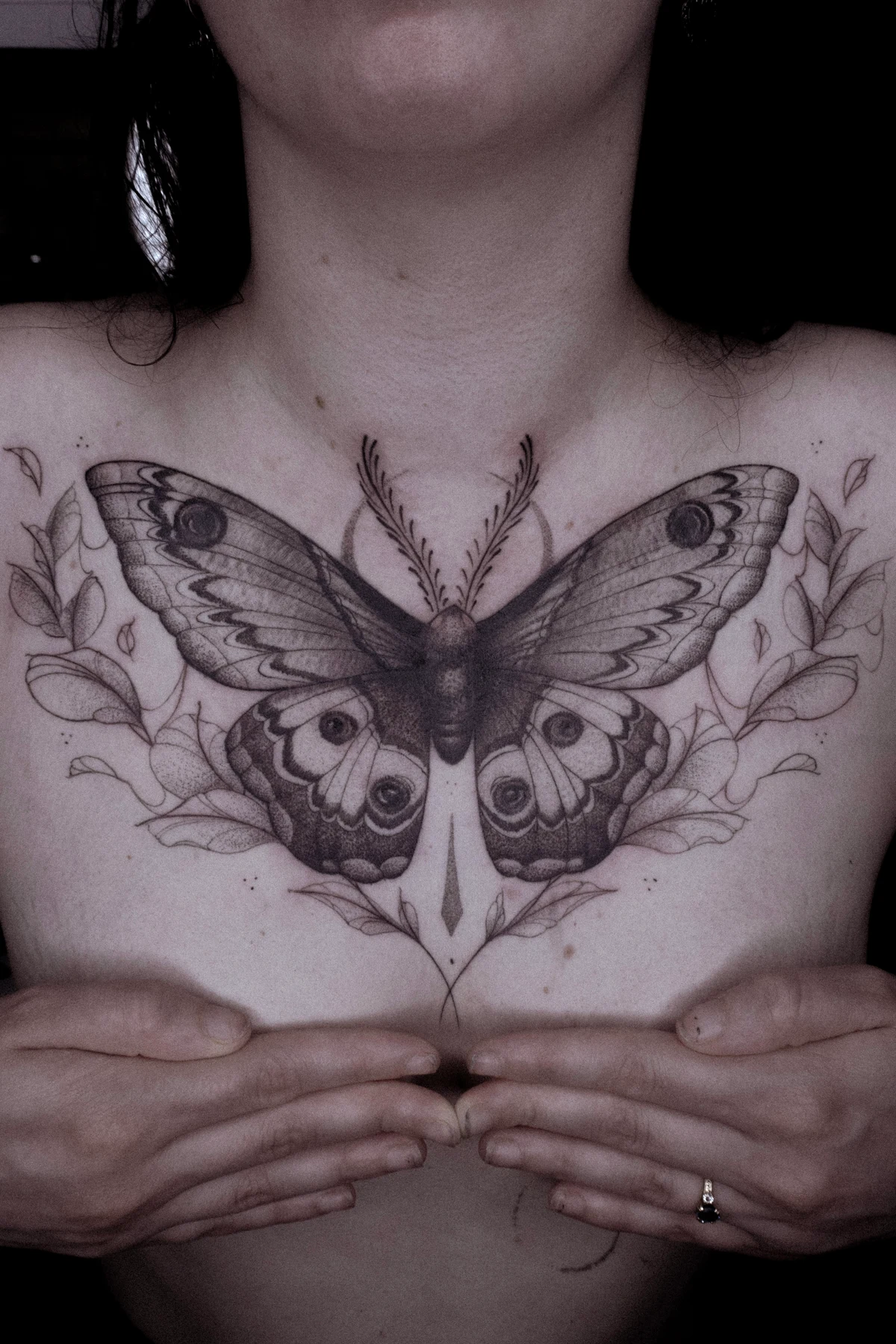 Tatouage fineline réalisé par May, à Toulouse