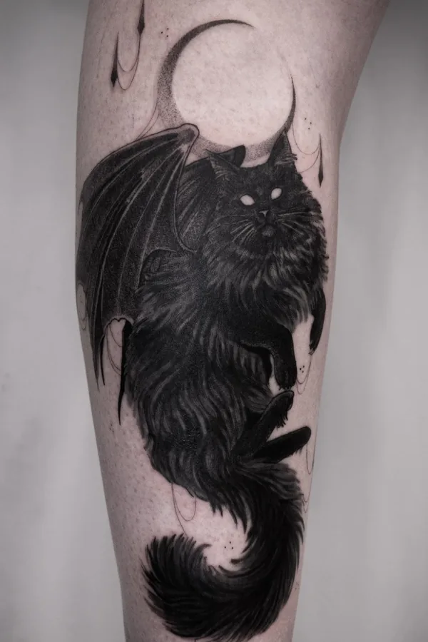 Tatouage fineline réalisé par May, à Toulouse