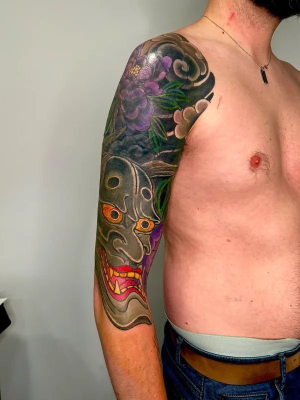 Tatouage japonais réaliste réalisé par Piero, à Toulouse