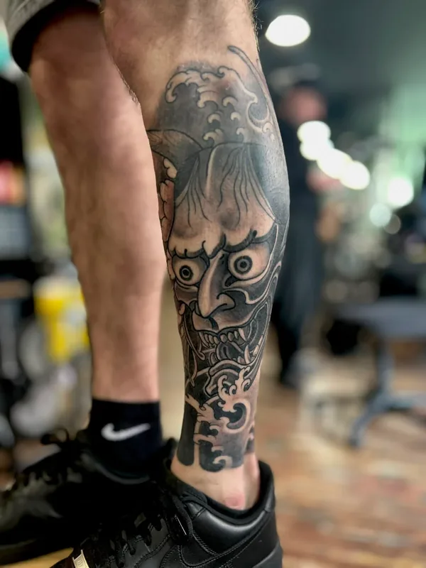 Tatouage japonais réaliste réalisé par Piero, à Toulouse