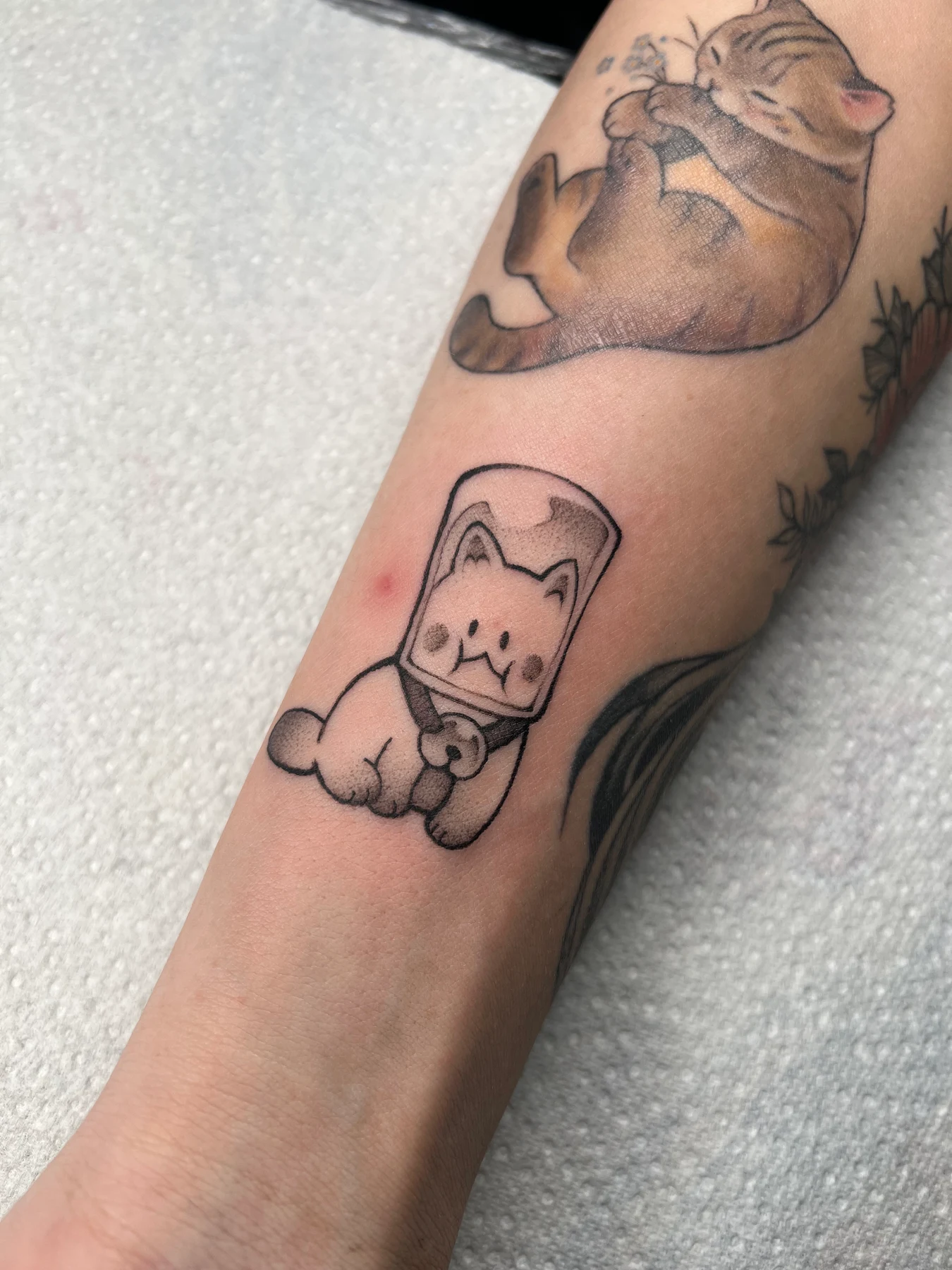 Tatouage manga réalisé par Sato, à Toulouse