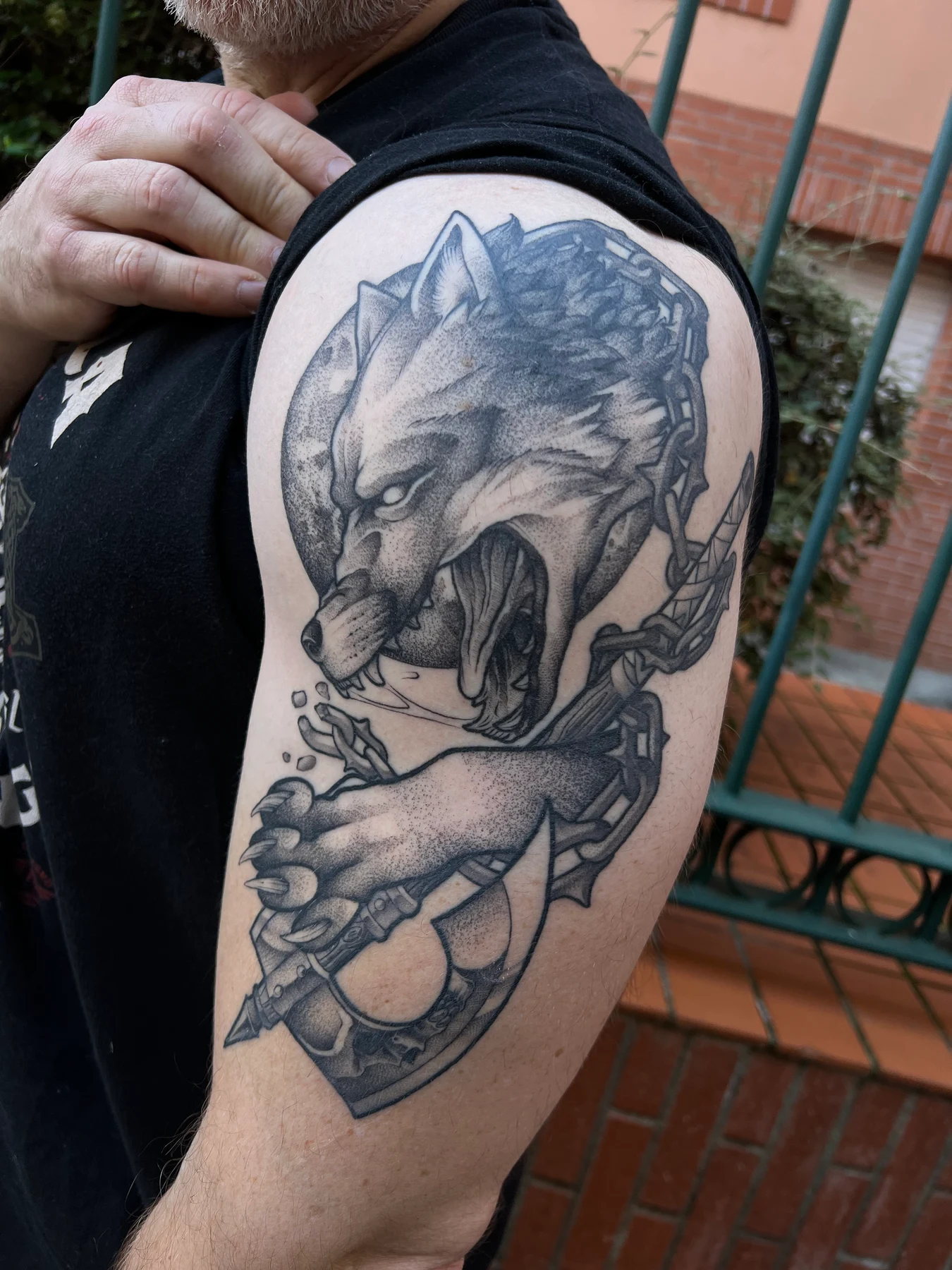 Tatouage manga réalisé par Sato, à Toulouse