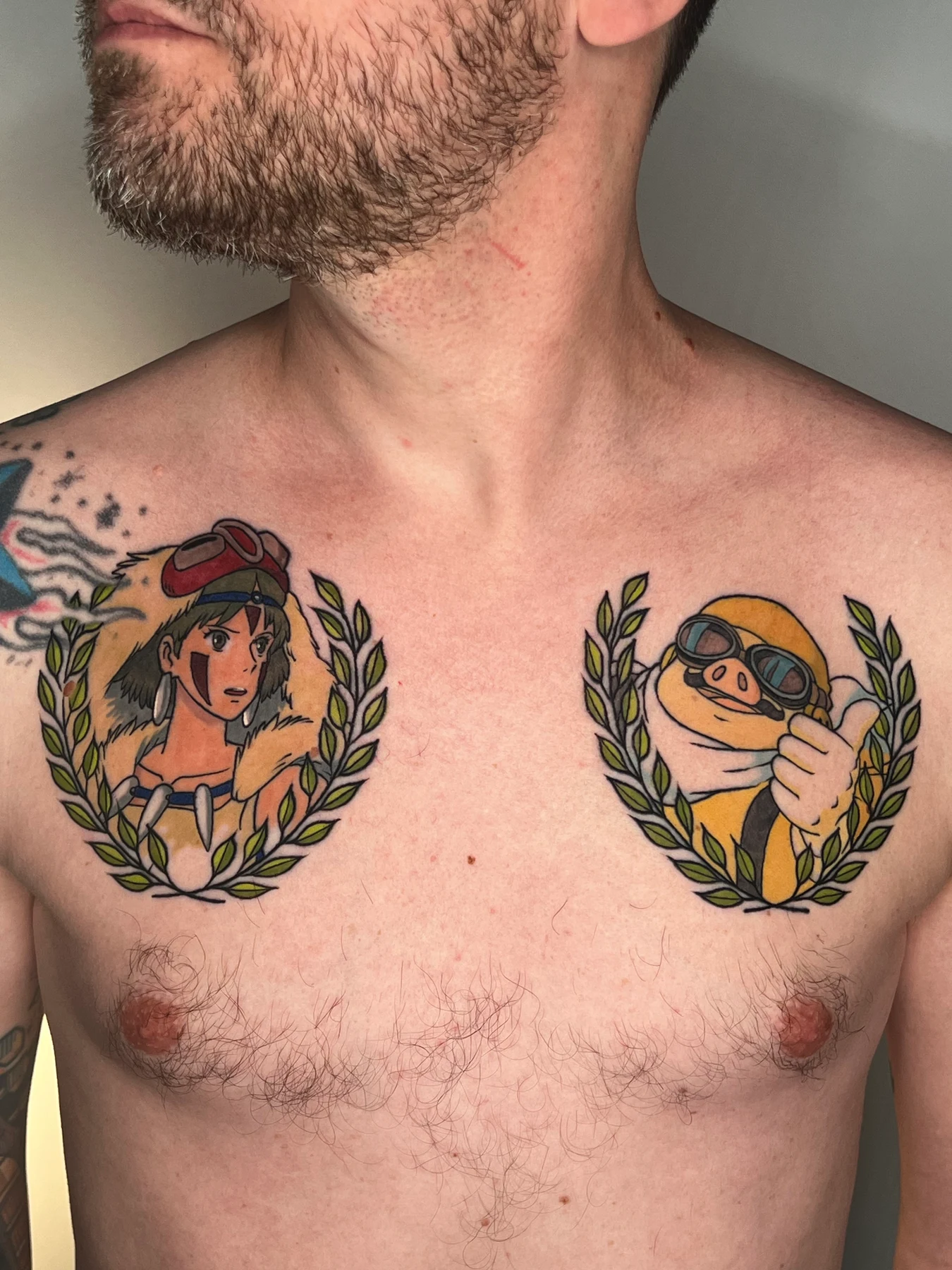 Tatouage manga réalisé par Sato, à Toulouse