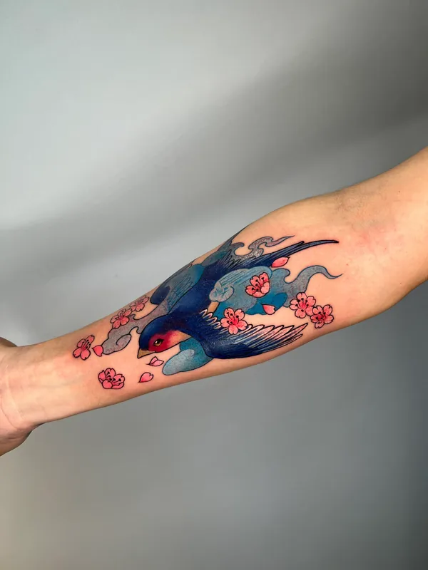 Tatouage manga réalisé par Sato, à Toulouse
