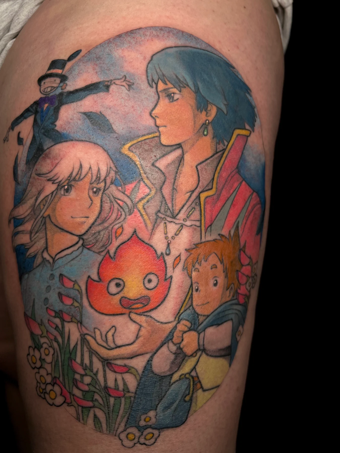 Tatouage manga réalisé par Sato, à Toulouse