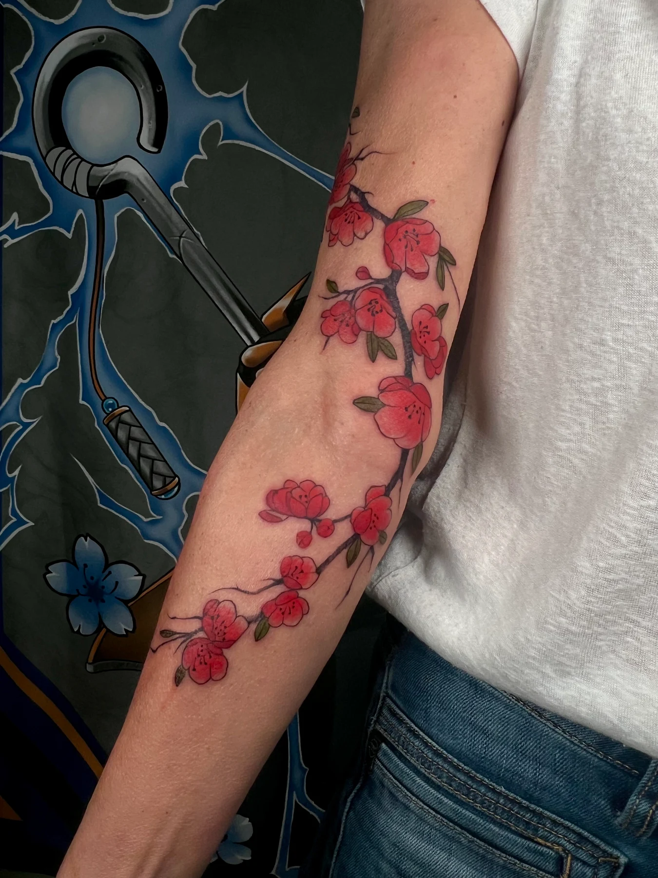 Tatouage manga réalisé par Sato, à Toulouse