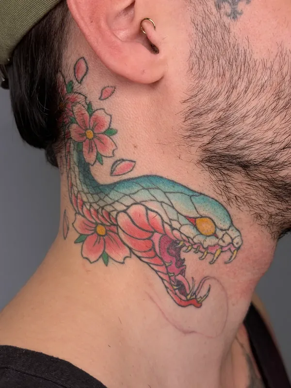 Tatouage japonais moderne réalisé par Tekashi, à Toulouse