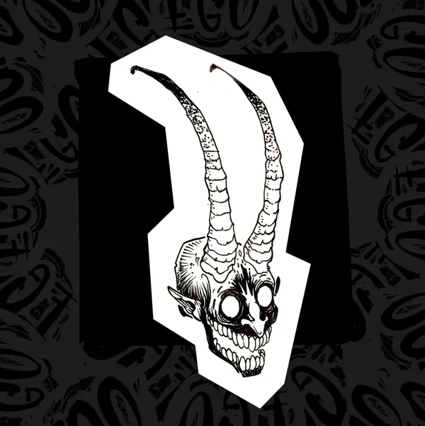 Flash de tatouage — démon cornu par Ego