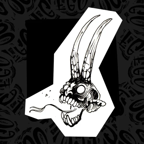 Flash de tatouage — démon cornu par Ego
