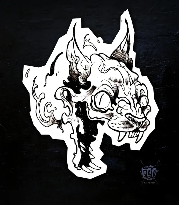 Flash de tatouage — créature par Ego