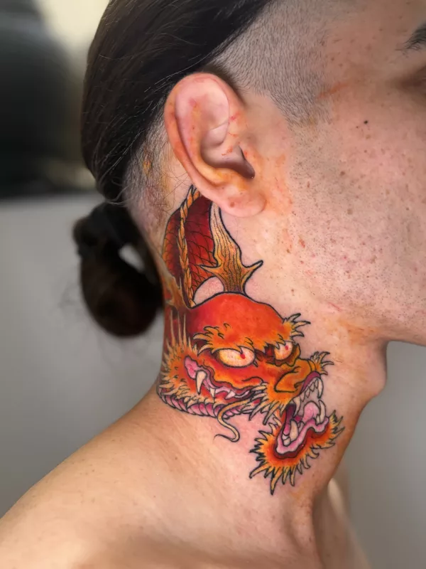 Tatouage réalisé au salon